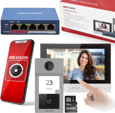 ZESTAW WIDEODOMOFONOWY HIKVISION DS-KIS604-S(C)(O-STD)/eu ZESTAW WIDEODOMOFONOWY HIKVISION DS-KIS604-S(C)(O-STD)/eu