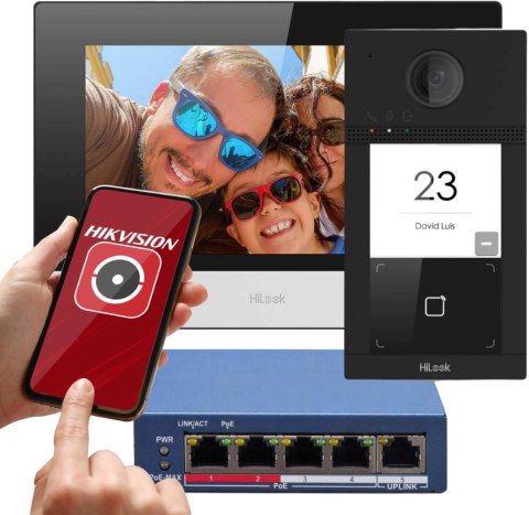 Zestaw wideodomofonowy IP Hilook by Hikvision IP-VIS-Pro Zestaw wideodomofonowy IP Hilook by Hikvision IP-VIS-Pro