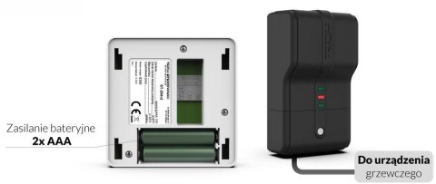 Bezprzewodowy dwustanowy regulator pokojowy biały ST-294v2 Tech sterowniki Bezprzewodowy dwustanowy regulator pokojowy biały ST-294v2 Tech sterowniki