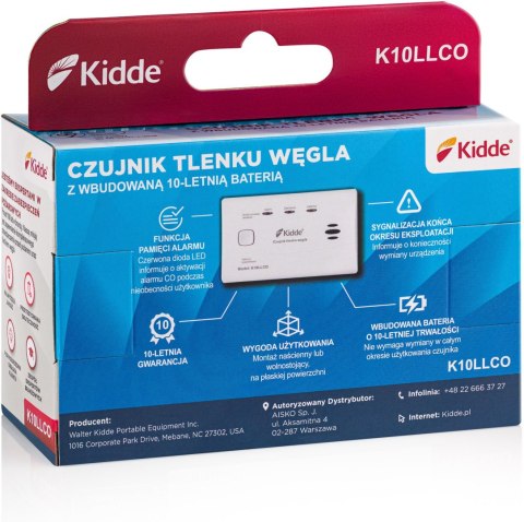 Czujnik czadu Kidde K10LLCO Czujnik czadu Kidde K10LLCO