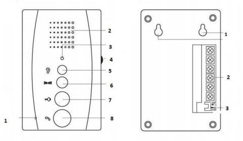 DOMOFON EURA ADP-11A3 ''INVITO'' b/słuchawkowy biały DOMOFON EURA ADP-11A3 ''INVITO'' b/słuchawkowy biały