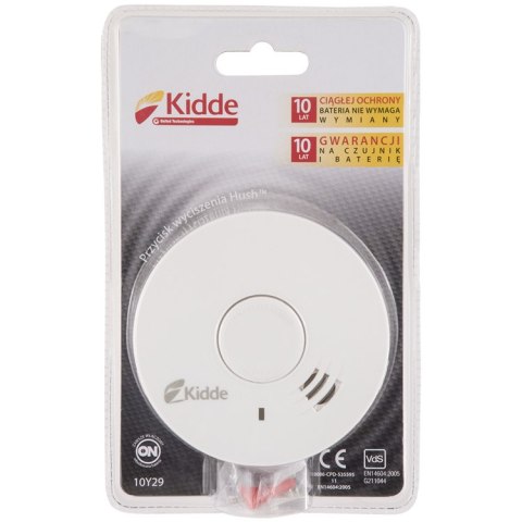 OPTYCZNY CZUJNIK DYMU KIDDE 10Y29 10 lat akumulator OPTYCZNY CZUJNIK DYMU KIDDE 10Y29 10 lat akumulator