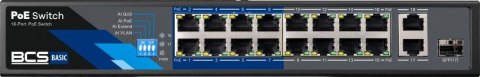 Switch PoE BCS BASIC BCS-B-SP1602G-1SFP Switch PoE BCS BASIC BCS-B-SP1602G-1SFP