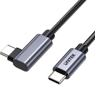 Unitek Kabel USB-C kątowy 90° PD100W 2m
