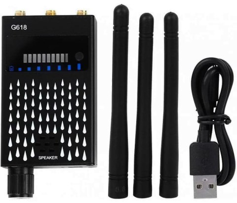 Wykrywacza podsłuchów kamer lokalizatorów Mking Mk618 3 antenowy Wykrywacza podsłuchów kamer lokalizatorów Mking Mk618 3 antenowy