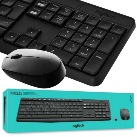 Zestaw bezprzewodowy Logitech MK235 Wireless Desktop Zestaw bezprzewodowy Logitech MK235 Wireless Desktop