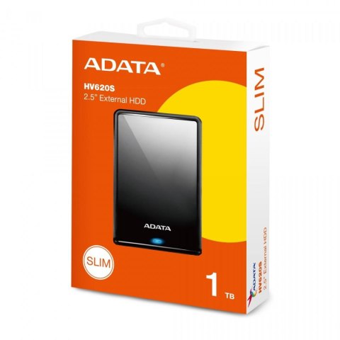 Adata HV620S DashDrive 1TB 2.5" USB3.1 Slim czarny Adata HV620S DashDrive 1TB 2.5" USB3.1 Slim czarny