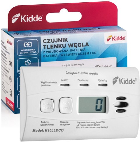 Czujnik czadu z wyświetlaczem Kidde K10LLDCO Czujnik czadu z wyświetlaczem Kidde K10LLDCO