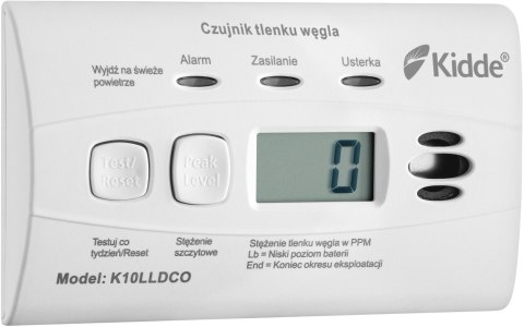 Czujnik czadu z wyświetlaczem Kidde K10LLDCO Czujnik czadu z wyświetlaczem Kidde K10LLDCO