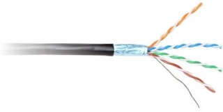KABEL SKRĘTKA GETFORT CAT.6 F/UTP PVC wewn. czarny 305m