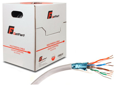 KABEL SKRĘTKA GETFORT PREMIUM CAT.5E F/UTP PVC 500m KABEL SKRĘTKA GETFORT PREMIUM CAT.5E F/UTP PVC 500m