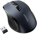 Mysz optyczna Ugreen MU006 bezprzewodowa USB 2.4GHz / Bluetooth 5.0 4000 DPI - czarna