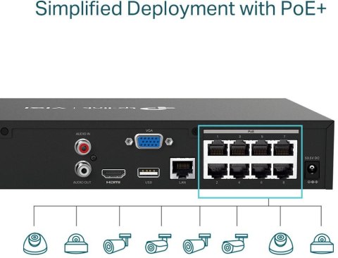 REJESTRATOR TP-LINK VIGI NVR1008H-8P REJESTRATOR TP-LINK VIGI NVR1008H-8P