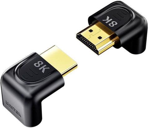 Unitek Adapter kątowy 8K HDMI 90 i 270 stopni Unitek Adapter kątowy 8K HDMI 90 i 270 stopni
