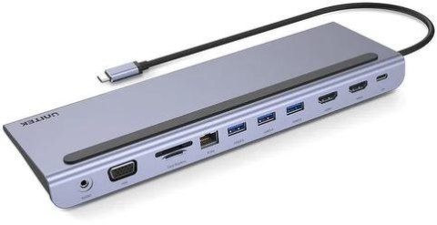 Unitek Hub USB 11 w 1, USB-C, RJ45, MST, 100W PD Unitek Hub USB 11 w 1, USB-C, RJ45, MST, 100W PD