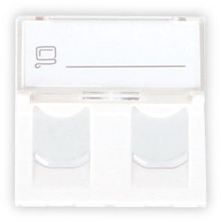 ADAPTER GETFORT 2 MOD 2XRJ45 MOSAIC 45x45mm