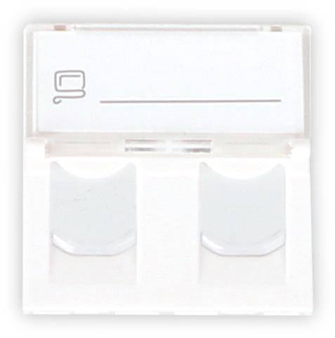 ADAPTER GETFORT 2 MOD 2XRJ45 MOSAIC 45x45mm ADAPTER GETFORT 2 MOD 2XRJ45 MOSAIC 45x45mm