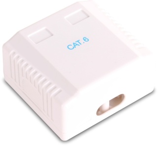 GNIAZDO NATYNKOWE EKRANOWANE GETFORT 2XRJ45 KAT.6