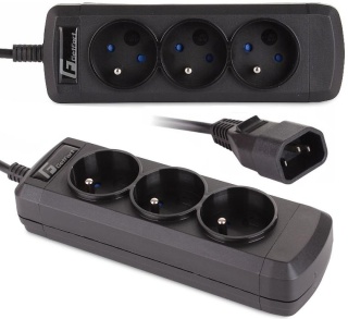 Listwa zasilająca GETFORT UPS C14 / 3 GNIAZDA FR 150cm