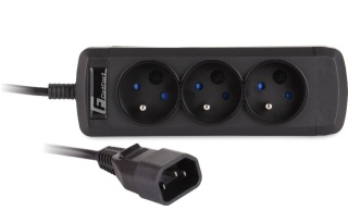 Listwa zasilająca GETFORT UPS C14 / 3 GNIAZDA FR 60cm