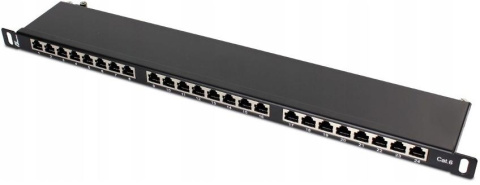 PATCH PANEL FTP CAT.6 24 PORTY 0.5U PGF-6FTP24-B8 GETFORT PATCH PANEL FTP CAT.6 24 PORTY 0.5U PGF-6FTP24-B8 GETFORT