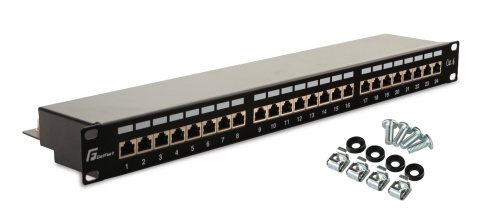 PATCH PANEL FTP CAT.6 24 PORTY PGF-6FTP24-B6 GETFORT PATCH PANEL FTP CAT.6 24 PORTY PGF-6FTP24-B6 GETFORT