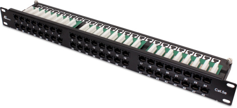 PATCH PANEL UTP CAT.5E 48 PORTÓW PGF-5EUTP48-B9 GETFORT PATCH PANEL UTP CAT.5E 48 PORTÓW PGF-5EUTP48-B9 GETFORT