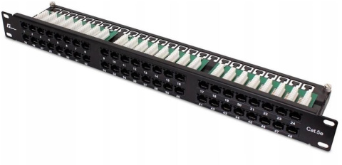 PATCH PANEL UTP CAT.5E 48 PORTÓW PGF-5EUTP48-B9 GETFORT PATCH PANEL UTP CAT.5E 48 PORTÓW PGF-5EUTP48-B9 GETFORT