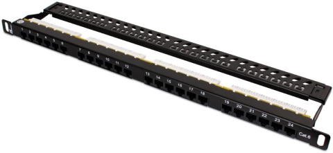 PATCH PANEL UTP CAT.6 24 PORTY 0.5U PGF-6UTP24-B7 GETFORT PATCH PANEL UTP CAT.6 24 PORTY 0.5U PGF-6UTP24-B7 GETFORT