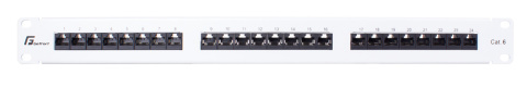 PATCH PANEL UTP CAT.6 24 PORTY SZARY PGF-6UTP24-B5-G GETFORT PATCH PANEL UTP CAT.6 24 PORTY SZARY PGF-6UTP24-B5-G GETFORT