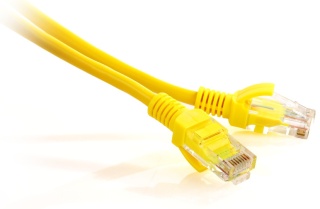 PATCHCORD SKRĘTKA GETFORT CAT.5E UTP 0,25m żółty