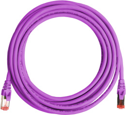 PATCHCORD SKRĘTKA GETFORT CAT.6A S/FTP LSOH 10m fioletowy