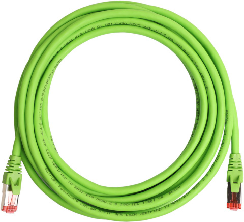 PATCHCORD SKRĘTKA GETFORT CAT.6A S/FTP LSOH 10m zielony PATCHCORD SKRĘTKA GETFORT CAT.6A S/FTP LSOH 10m zielony