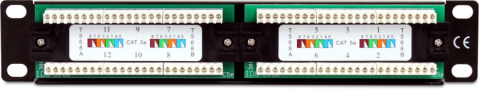 Patch Panel Getfort 10 cali 12 portów PGF-5EUTP12-B4 Patch Panel Getfort 10 cali 12 portów PGF-5EUTP12-B4