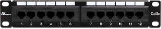 Patch Panel Getfort 10 cali 12 portów PGF-5EUTP12-B4