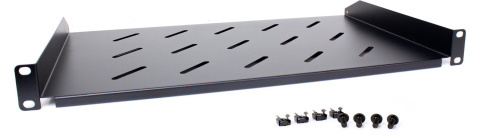 Półka rackowa uniwersalna Getfort 19 cali 1U 170mm Czarna Półka rackowa uniwersalna Getfort 19 cali 1U 170mm Czarna