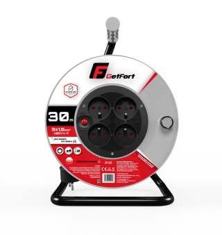 Przedłużacz bębnowy Getfort C30 3x1,5 H05VV-F 30m