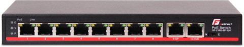 SWITCH POE GETFORT 8FE+2GE 120W SWITCH POE GETFORT 8FE+2GE 120W