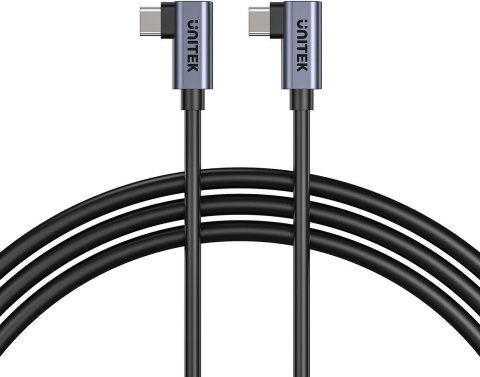 Unitek kabel USB-C do USB-C PD 100W podwójny 90 stopni, 1m Unitek kabel USB-C do USB-C PD 100W podwójny 90 stopni, 1m