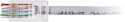 WTYK SIECIOWY PRZELOTOWY GETFORT RJ45 CAT.6 8P8C (100szt)