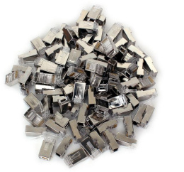 WTYK SIECIOWY PRZELOTOWY GETFORT RJ45 CAT.6 8P8C EKRANOWANY (100szt)