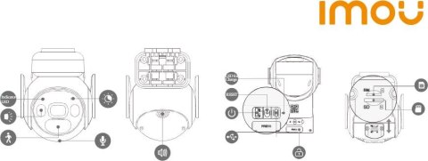 Kamera IP Imou Cell PT 4G kit 3MP bateryjna z panelem solarnym i kartą SIM Kamera IP Imou Cell PT 4G kit 3MP bateryjna z panelem solarnym i kartą SIM