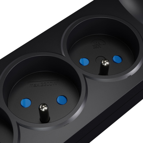 Listwa zasilająca antyprzepięciowa Getfort 5P 1,5m Czarna USB Listwa zasilająca antyprzepięciowa Getfort 5P 1,5m Czarna USB