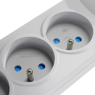 Listwa zasilająca antyprzepięciowa Getfort 5P 1,5m Szara USB