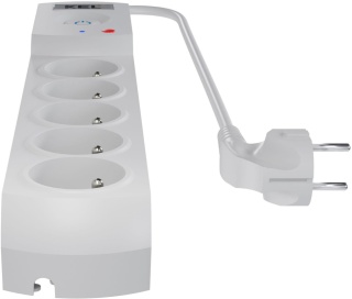 Listwa zasilająca antyprzepięciowa Getfort 5P 1,5m Szara