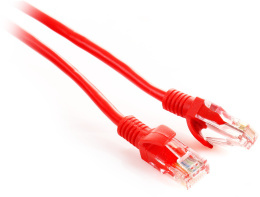 PATCHCORD SKRĘTKA GETFORT CAT.5E UTP 0,25m czerwony