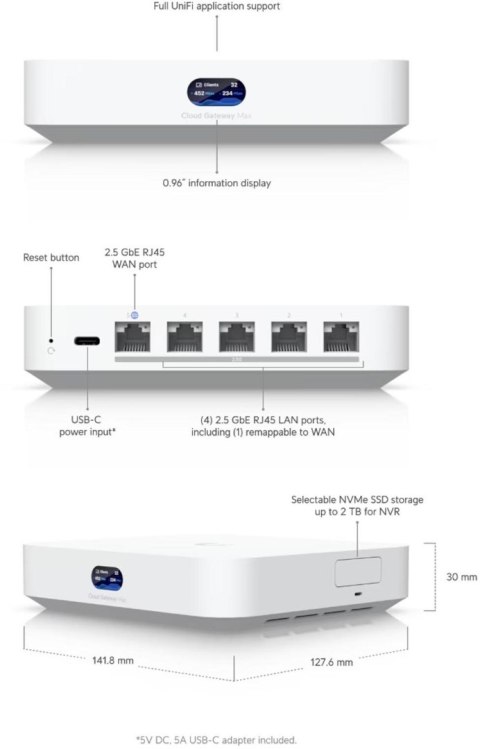 UBIQUITI UNIFI CLOUD GATEWAY MAX (UCG-MAX) UBIQUITI UNIFI CLOUD GATEWAY MAX (UCG-MAX)