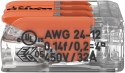 Szybkozłączka uniwersalna LINKA/DRUT 3x 0,2-4mm2 WAGO 221-413 (Paczka 50szt.) Szybkozłączka uniwersalna LINKA/DRUT 3x 0,2-4mm2 WAGO 221-413 (Paczka 50szt.)