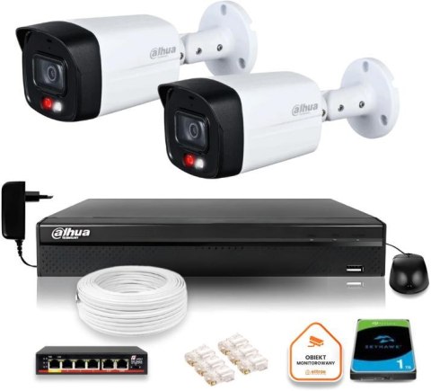 Zestaw monitoringu IP DAHUA 2 kamery IPC-HFW1439TL1-A-IL 4Mpx Zestaw monitoringu IP DAHUA 2 kamery IPC-HFW1439TL1-A-IL 4Mpx