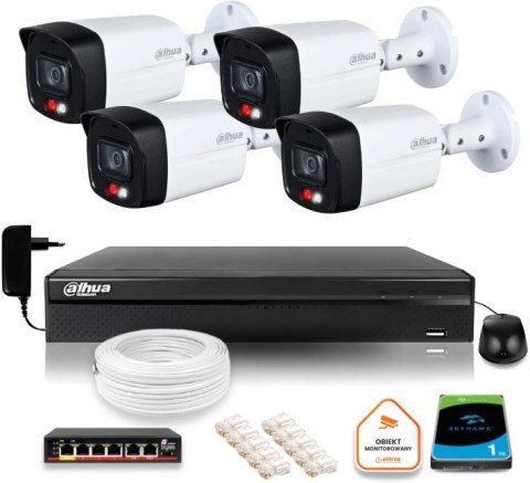 Zestaw monitoringu IP DAHUA 4 kamery IPC-HFW1439TL1-A-IL 4Mpx Zestaw monitoringu IP DAHUA 4 kamery IPC-HFW1439TL1-A-IL 4Mpx